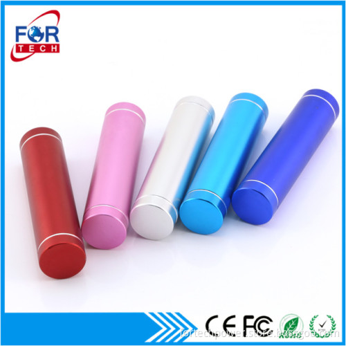 11.11 Hot Battery Lipsticks OEM Portable Power Bank 2600 mAh for Xmas Promo Smartphones